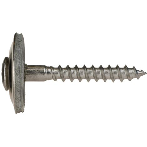 Reidl Spenglerschrauben 5 x 220, Kreuzschlitz Pozidrive, Dichtscheibe 20 mm, 2-teilig, A2 blank