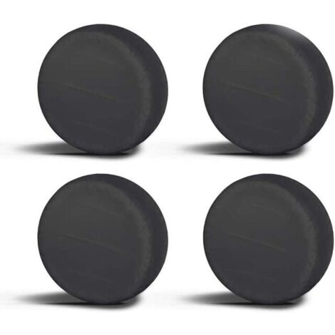 Reifenabdeckungen für Größe L, 76,2–81,3 cm, Durchmesser 80 cm, schwarz, 420D Oxford-Gewebe, für Anhänger, Wohnmobil, Auto, LKW, Camper, 4 Stück