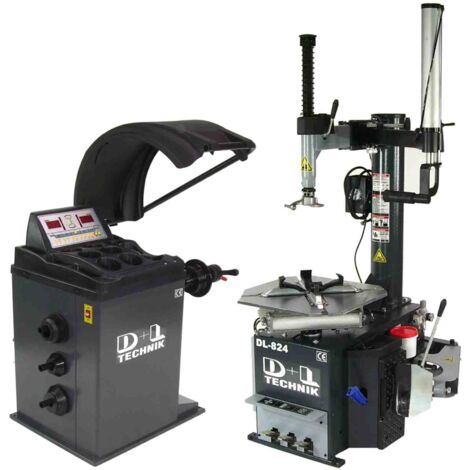 Reifenmontiermaschine 24" inkl. Hilfsmontagearm + Reifenwuchtmaschine 07+04+05