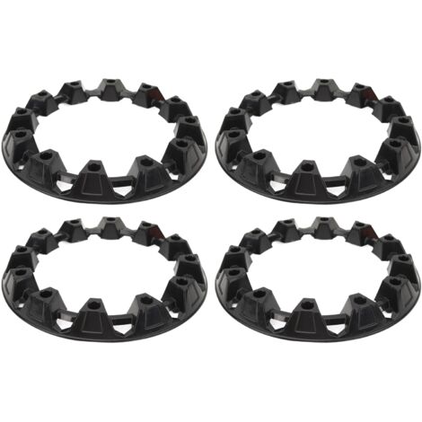Reifennabenkappen, 4-teiliges Set Radnabenkappen aus Kunststoff, Zierleiste für die Radnabe, verbesserte Optik für ATV Go-Kart (10 Zoll).