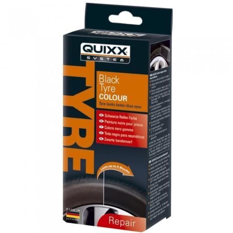 Schwarzer Reifen - Tire Quixx - 75 Ml - Uv-schutz - Glanz - Langanhaltend