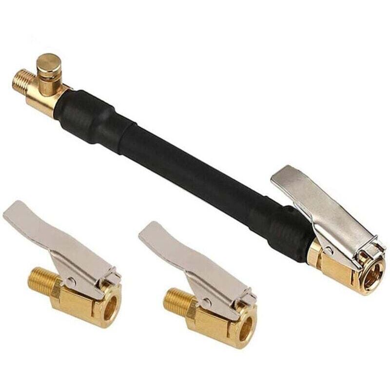 Image of Reifenventil-Adapterwerkzeug mit 2 Messing-Aufblasdüsen, Paddel-Aufblasventil-Anschluss