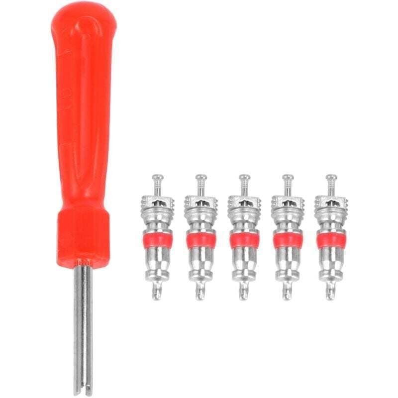 Image of Reifenventil-Entfernungswerkzeug + 5 für Auto, Fahrrad, Motorrad