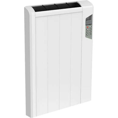 Reina Arlec Aluminium White Horizontal Designer Radiator Electric 565mm H x 414mm W