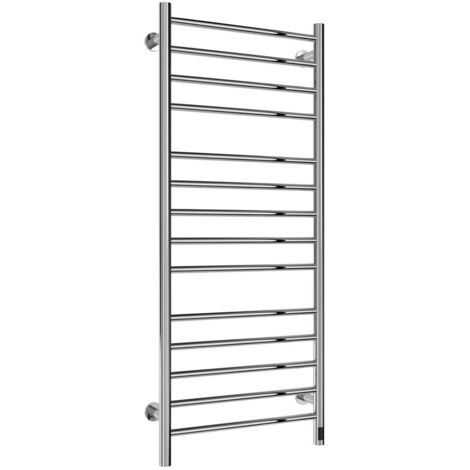 Reina Arnage Dry Electric Heated Towel Rail 1200mm H x 500mm W Polished