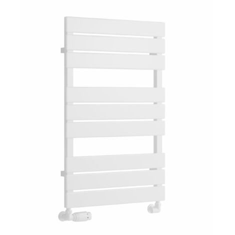 Reina Avola Flat Panel Heated Towel Rail 823mm H x 500mm W - White
