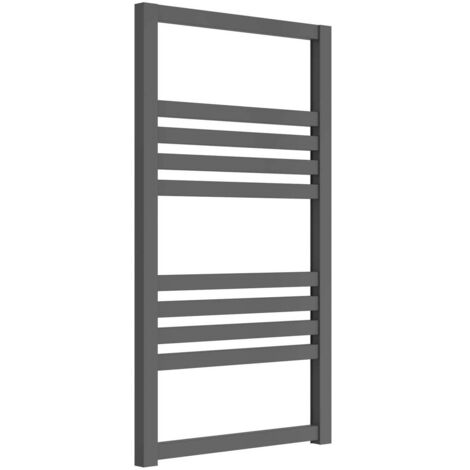 Reina Bolca Designer Heated Towel Rail 870mm H x 485mm W Anthracite