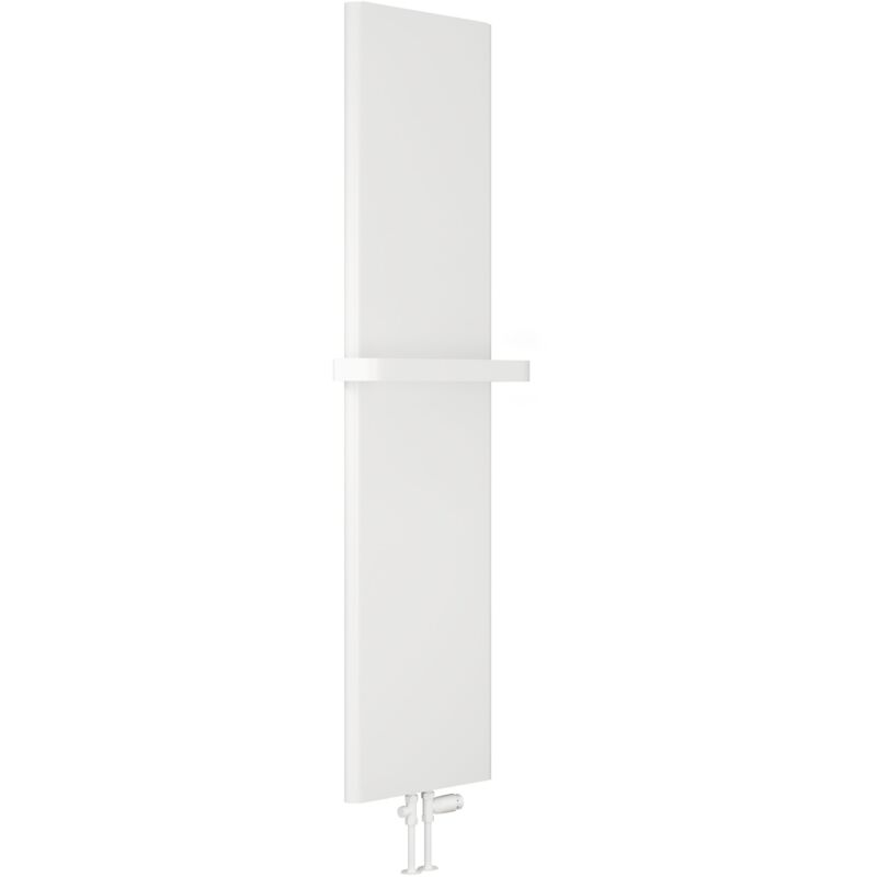Reina - Borda Vertical Designer Radiator 1800mm h x 440mm w - White Texture