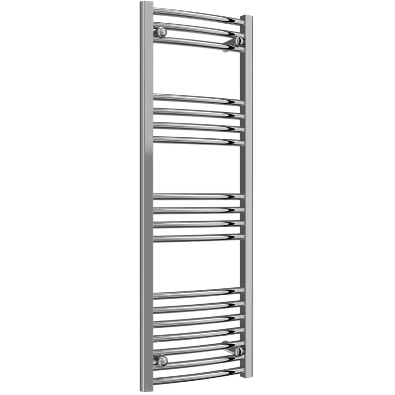 Image of Capo Curved Chrome Electric Towel Rail&hellip;