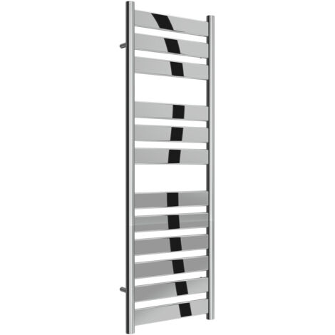 Reina Carpi Flat Panel Heated Towel Rail 1200mm H x 400mm W Chrome