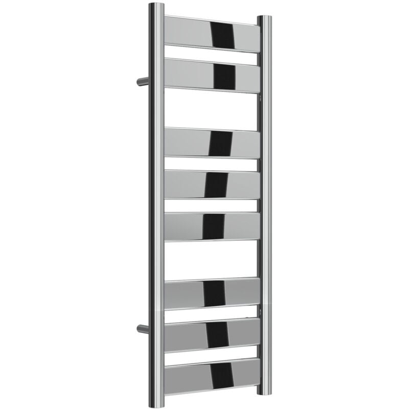 Carpi Flat Panel Heated Towel Rail 800mm h x 300mm w Chrome - Reina