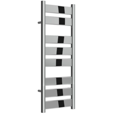 Reina Carpi Flat Panel Heated Towel Rail 800mm H x 300mm W Chrome
