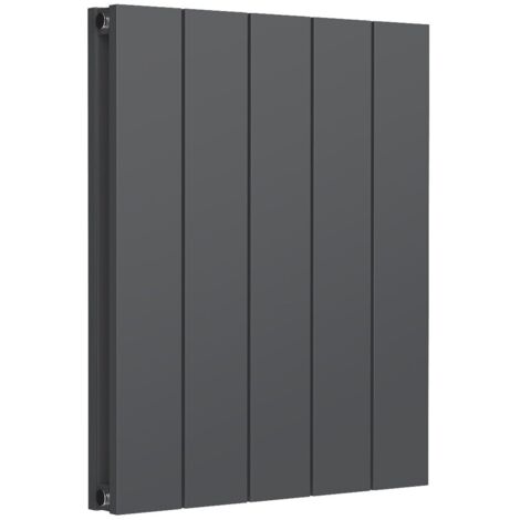 Reina Casina Double Horizontal Aluminium Radiator 600mm H x 470mm W Anthracite