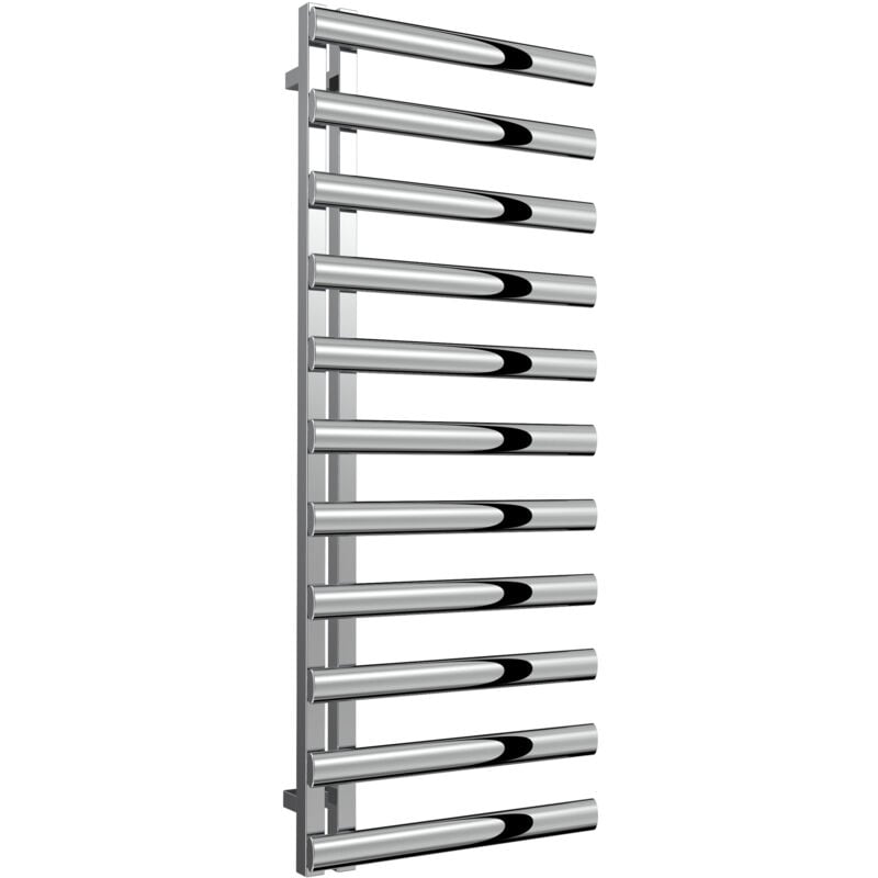 Cavo Designer Heated Towel Rail 1230mm h x 500mm w Polished Stainless Steel - Reina