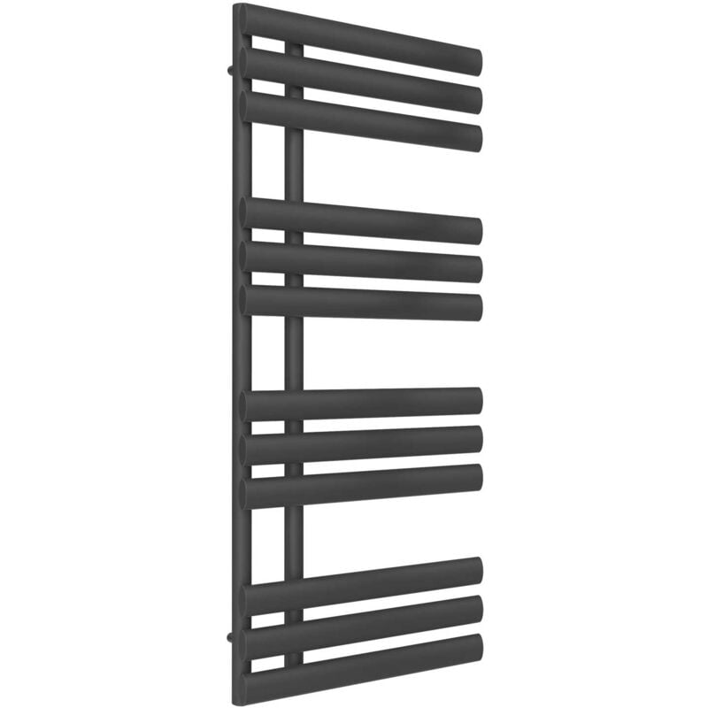 Reina Chisa Designer Heated Towel Rail 1130mm H x 500mm W Anthracite