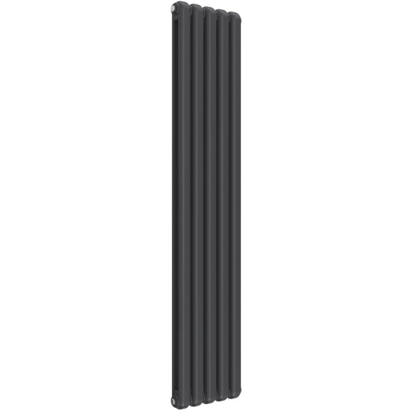 Reina - Coneva Vertical Designer Radiator 1800mm h x 370mm w Anthracite