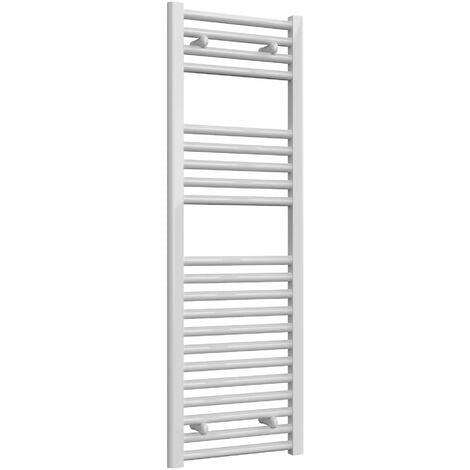 Reina Diva Electric Straight Heated Towel Rail 1200mm H x 400mm W White