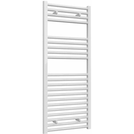 Reina Diva Electric Straight Heated Towel Rail 1200mm H x 500mm W White