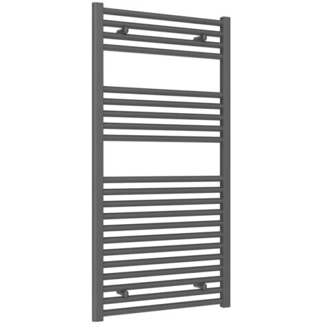 Reina Diva Flat Heated Towel Rail 1200mm H x 600mm W Anthracite