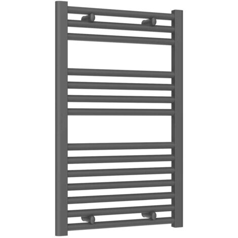 Reina Diva Flat Heated Towel Rail 800mm H x 500mm W Anthracite
