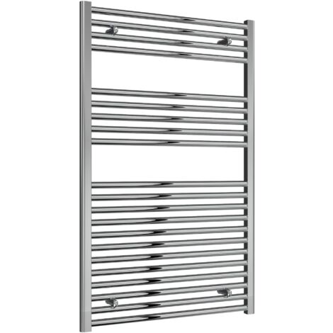 Reina Diva Straight Heated Towel Rail 1200mm H x 750mm W Chrome