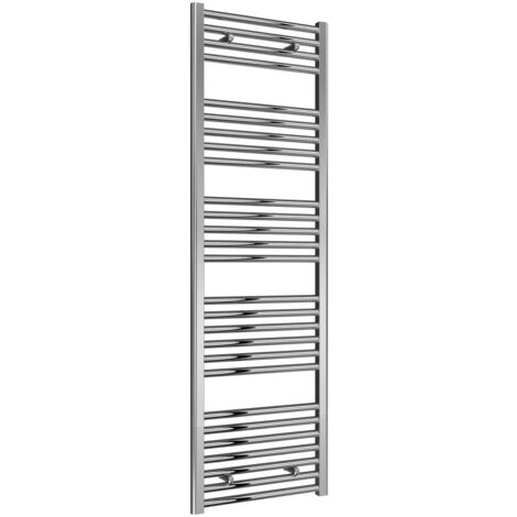 Reina Diva Straight Heated Towel Rail 1600mm H x 500mm W Chrome