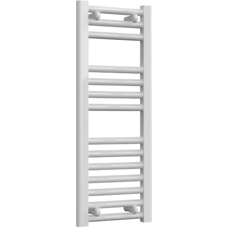 Reina Diva Straight Heated Towel Rail 800mm H x 300mm W White
