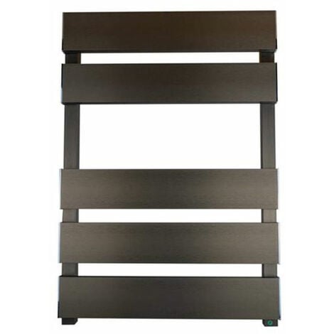 Reina Fermo Flat Panel Heated Towel Rail 1550mm H x 480mm W Bronze Satin