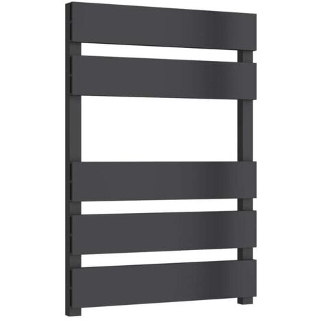 Reina Fermo Flat Panel Heated Towel Rail 710mm H x 480mm W Anthracite