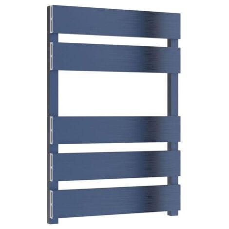 Reina Fermo Flat Panel Heated Towel Rail 710mm H x 480mm W Blue Satin