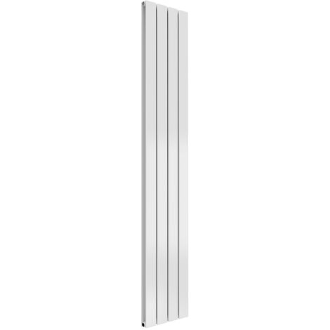 Reina Flat Double Designer Vertical Radiator 1600mm H x 292mm W - White