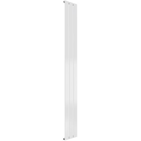Reina Flat Single Designer Vertical Radiator 1800mm H x 218mm W - White