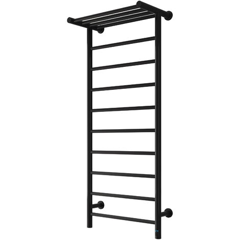 Reina Maira Designer Electric Heated Towel Rail 1190mm H x 500mm W - Black