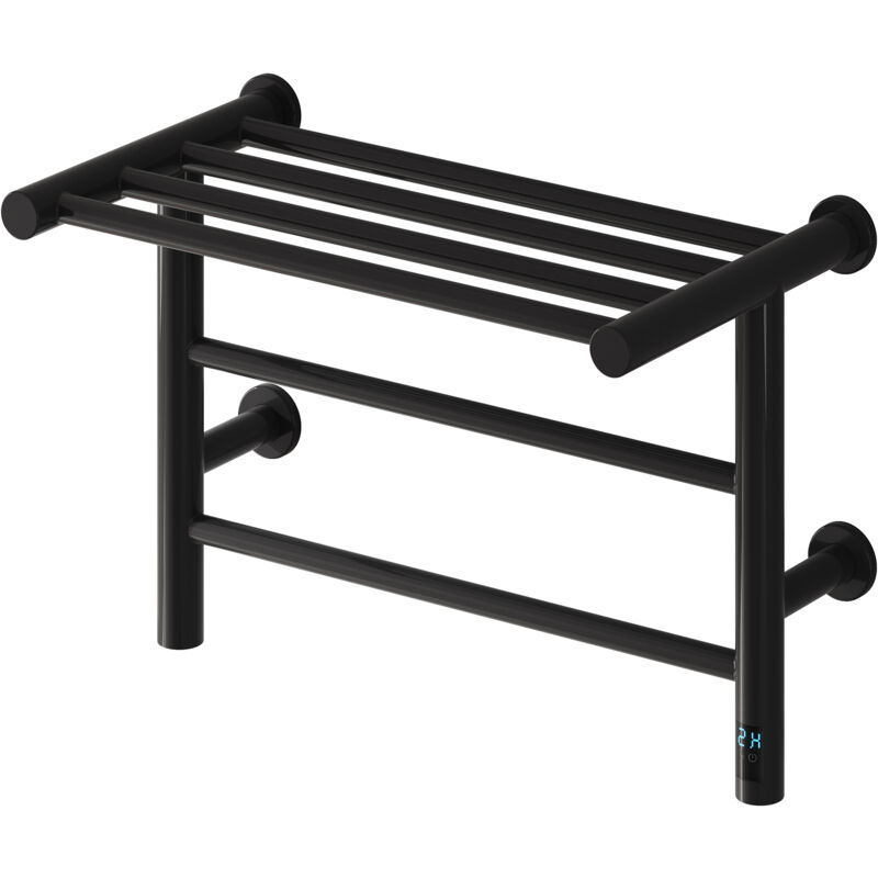 Reina - Maira Designer Electric Heated Towel Rail 350mm h x 500mm w - Black