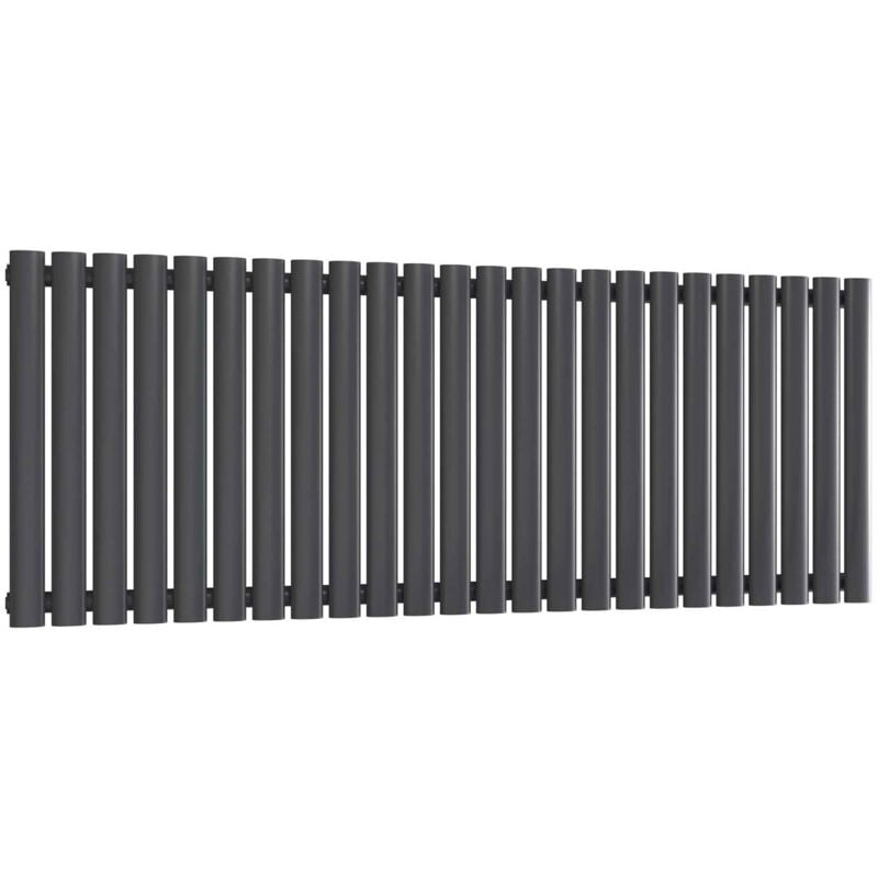 Reina Neva Single Designer Horizontal Radiator 550mm H x 1416mm W Anthracite