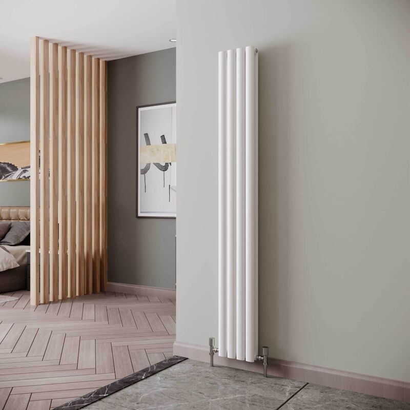 Reina - Neva Designer Radiator 1800mm h x 236mm w Double White
