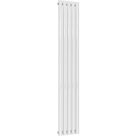Reina Neval Single Vertical Aluminium Radiator 1800mm H x 286mm W White