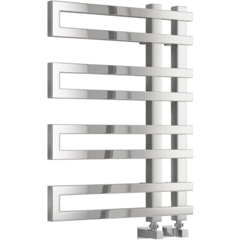 Reina Pietra Designer Heated Towel Rail 720mm H x 530mm W - Chrome