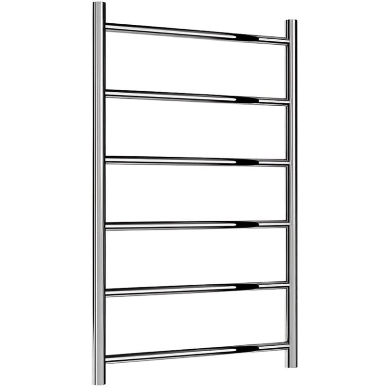 Savio Designer Heated Towel Rail 800mm h x 500mm w Polished Stainless Steel - Reina