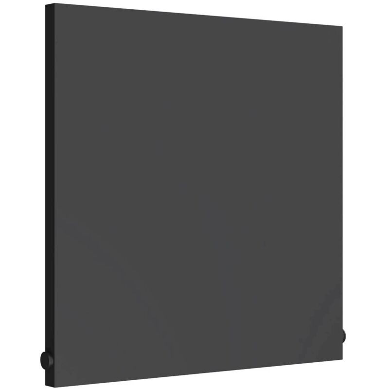 Reina - Slimline Horizontal Designer Radiator 600mm h x 600mm w Textured Matt Anthracite