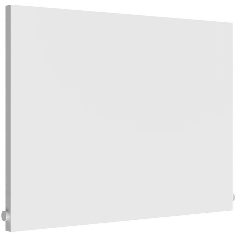 Reina Slimline Horizontal Designer Radiator 600mm H x 800mm W Textured Matt White