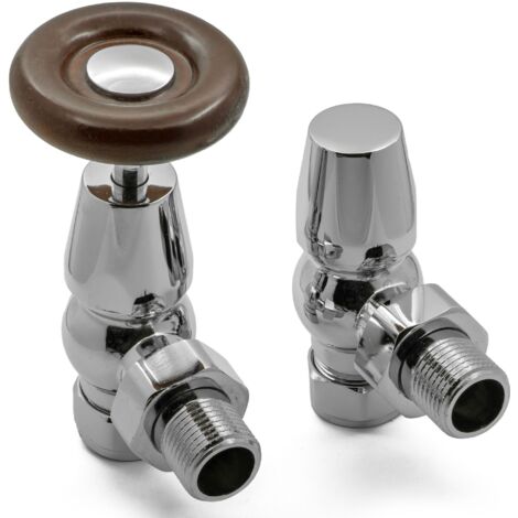 Reina Surrey Angled Radiator Valve Chrome