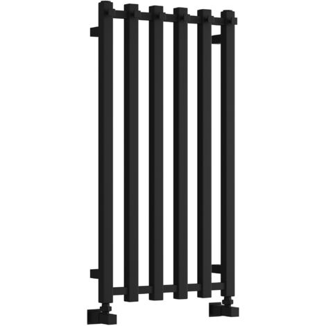 Reina Todi Designer Heated Towel Rail 800mm H x 415mm W - Black
