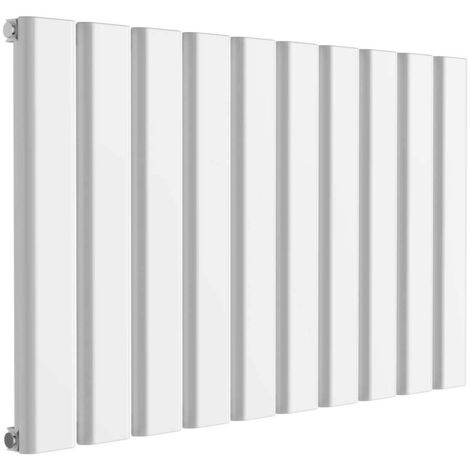 Reina Vicari Single Horizontal Aluminium Radiator 600mm H x 1000mm W White