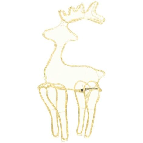 Reindeer Christmas Decoration with Mesh 306 LEDs 60x24x89cm vidaXL
