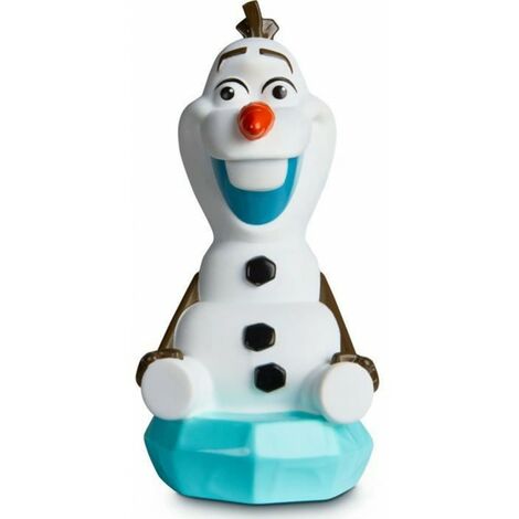 Reine des Neiges - Veilleuse magique Enfant Olaf - Lampe Torche - Blanc
