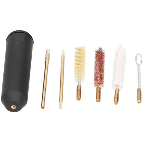 Reinigungsbürsten-Set aus Phosphorbronze – Flaschen- und Vasenbürsten für Spülbecken – Ergonomischer Griff – 9 mm – Schwarze Eimerverpackung