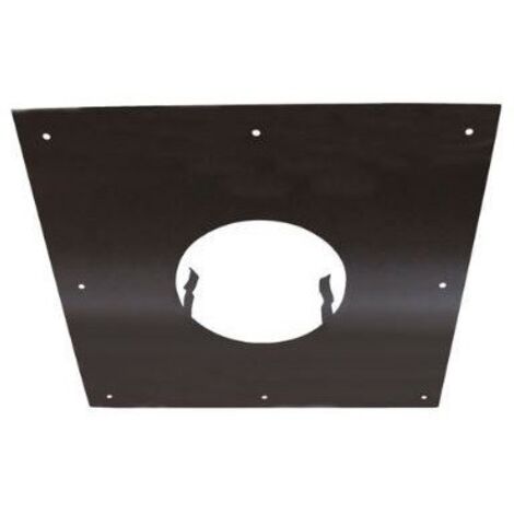 Reinigungsplatte – 300 x 300 mm – schwarz – für Kanäle mit 100 mm Durchmesser Joncoux
