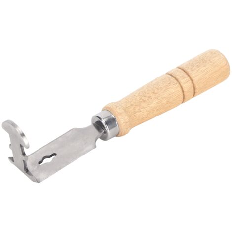Reinigungsschaufel für Bienenstockrahmen aus Edelstahl mit Holzgriff