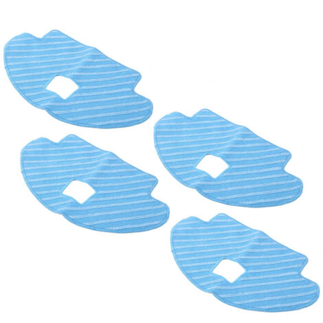 [Reinigungstuch-Set für Saugroboter] 4 Ersatztücher passend für Ozmo 930/610  Fasermaterial  29,5 x 17,5 cm  Hohe Saugfähigkeit